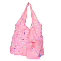 Japan Sanrio Eco Shopping Bag With Pocket - My Melody : Daruma Pink