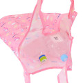Japan Sanrio Eco Shopping Bag With Pocket - My Melody : Daruma Pink - 3