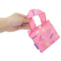 Japan Sanrio Eco Shopping Bag With Pocket - My Melody : Daruma Pink - 4