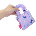 Japan Sanrio Eco Shopping Bag With Pocket - Kuromi : Daruma Purple - 4