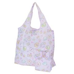 Japan San-X Eco Shopping Bag With Pocket - Sumikko Gurashi : Dreaming Idol Light Purle