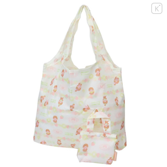 Japan Monchhichi Eco Shopping Bag With Pocket - Colorful Fruits - 1