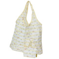 Japan Disney Eco Shopping Bag With Pocket - Pooh : Honey Light Yellow - 1