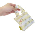 Japan Disney Eco Shopping Bag With Pocket - Pooh : Honey Light Yellow - 4