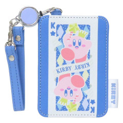 Japan Kirby Pass Case Card Holder & Reel - Kirby : Playing Card K