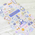 Japan Peanuts Gold Accent Sticker - Snoopy & Woodstock : Blue - 2