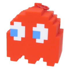 Japan Pac-Man Silicone Pouch with Carabiner - Ghost Blinky Red