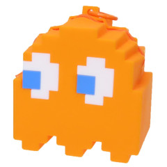 Japan Pac-Man Silicone Pouch with Carabiner - Ghost Clyde Orange