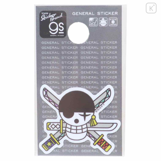 Japan One Piece Vinyl Sticker - Pirate Flag Zoro - 1