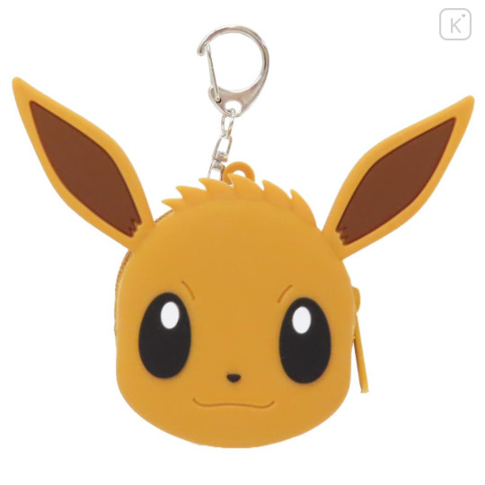 Japan Pokemon Mini Silicone Pouch - Eevee : Face - 1