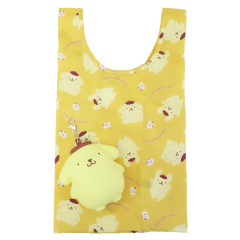 Japan Sanrio Eco Shopping Bag & Mascot Pouch - Pompompurin