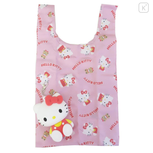 Japan Sanrio Eco Shopping Bag & Mascot Pouch - Hello Kitty - 1