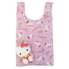 Japan Sanrio Eco Shopping Bag & Mascot Pouch - Hello Kitty
