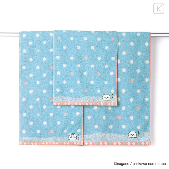 Japan Chiikawa Bath Towel - Chiikawa : Bathroom Blue - 2