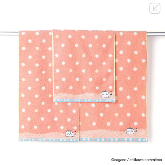 Japan Chiikawa Bath Towel - Chiikawa : Bathroom Pink - 2