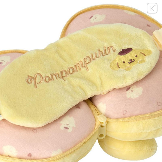 Japan Sanrio Eye Mask with Pillow - Pompompurin - 4