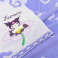 Japan Sanrio Jacquard Face Towel - Kuromi : Flower Bloom - 2