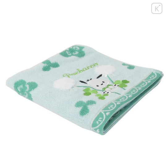 Japan Sanrio Jacquard Wash Towel - Pochacco : Flower Bloom - 3