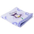 Japan Sanrio Jacquard Wash Towel - Kuromi : Flower Bloom - 3