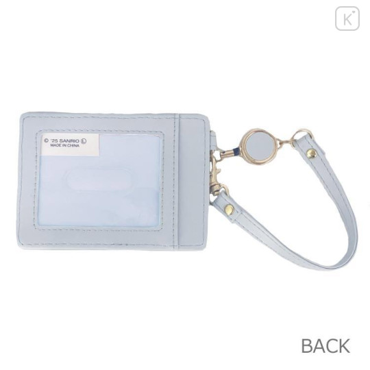 Japan Sanrio Pass Case Card Holder & Reel - Cinnamoroll : Dreaming Angel Face - 2