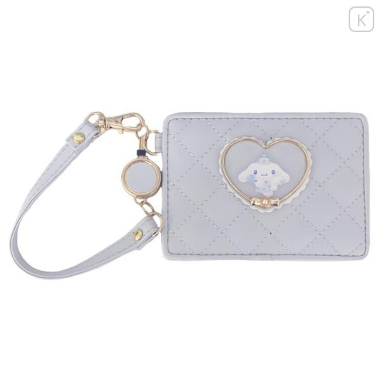 Japan Sanrio Pass Case Card Holder & Reel - Cinnamoroll : Dreaming Angel - 1