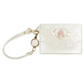 Japan Sanrio Pass Case Card Holder & Reel - My Melody : Dreaming Angel Face - 1