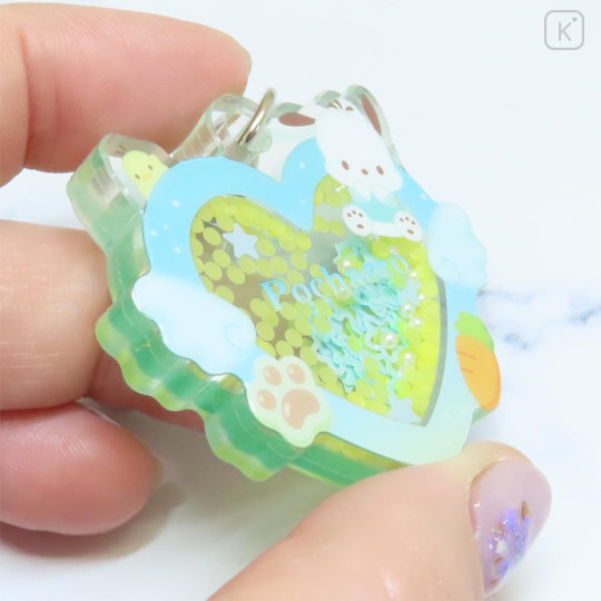 Japan Sanrio Shaka Shaka Keychain - Pochacco : Angel Heart - 2