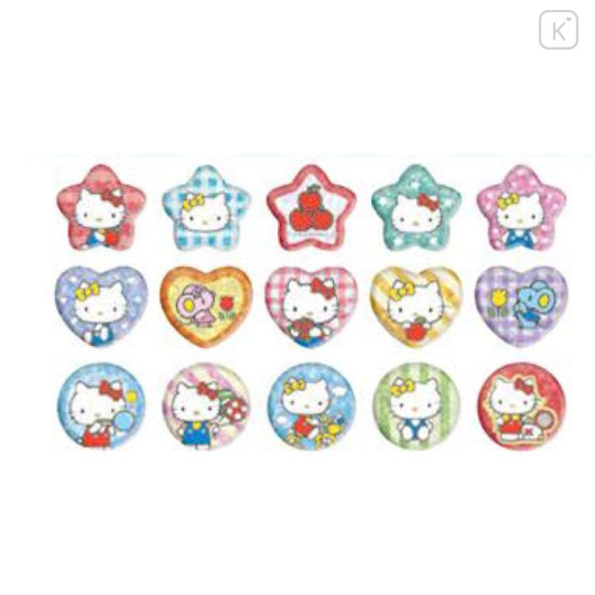 Japan Sanrio Sparkly Marble Sticker Flakes - Hello Kitty & Hello Mimmy - 2