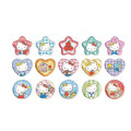 Japan Sanrio Sparkly Marble Sticker Flakes - Hello Kitty & Hello Mimmy - 2