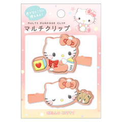 Japan Sanrio Rubber Hair Clip Set - Hello Kitty : Baby