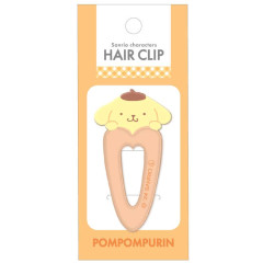 Japan Sanrio Acrylic Hair Clip - Pompompurin : Heart