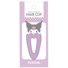 Japan Sanrio Acrylic Hair Clip - Kuromi : Heart