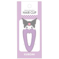 Japan Sanrio Acrylic Hair Clip - Kuromi : Heart - 1