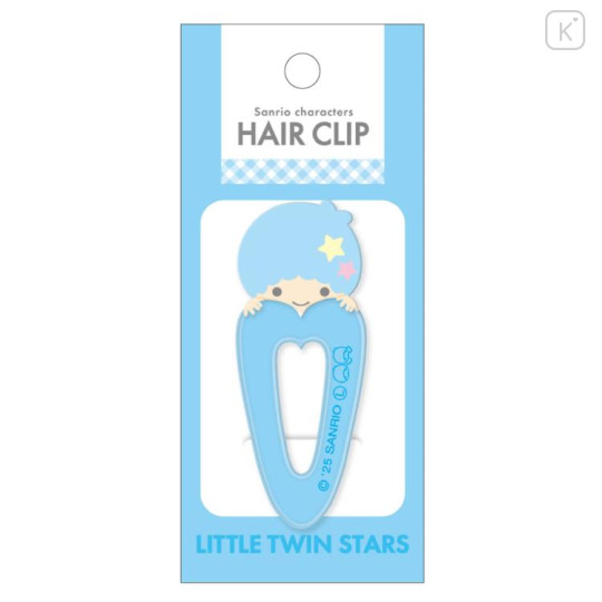 Japan Sanrio Acrylic Hair Clip - Little Twin Stars : Kiki Heart - 1