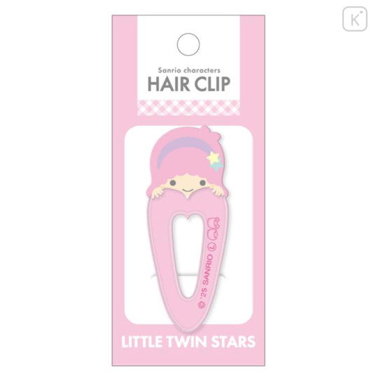 Japan Sanrio Acrylic Hair Clip - Little Twin Stars : Lala Heart - 1