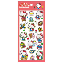 Japan Sanrio Soft Cloth Sticker - Hello Kitty : Happy Life