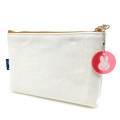 Japan Miffy Flat Pouch - Miffy : White Blue Red - 2