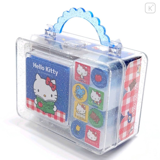 Japan Sanrio Mini Stamp Set - Hello Kitty : Reading - 1
