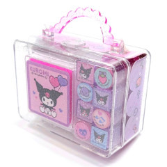 Japan Sanrio Mini Stamp Set - Kuromi : Sweet Charming
