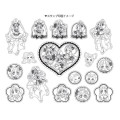 Japan Pretty Cure Rubber Stamp Set - Idol PreCure Hologram - 4