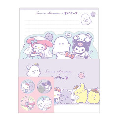 Japan Sanrio × Obakenu Die-cut Letter Envelope Set - Characters : Ghost