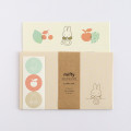 Japan Miffy Letter Envelope Set - Miffy : Color Shape Fruits - 1