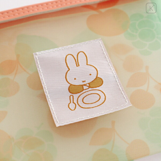 Japan Miffy Mesh Cosmetic Pouch - Miffy : Color Shape Fruits - 3