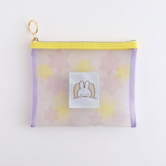 Japan Miffy Mesh Cosmetic Pouch - Miffy : Color Shape Star