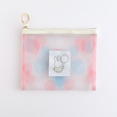 Japan Miffy Mesh Cosmetic Pouch - Miffy : Color Shape Balloon