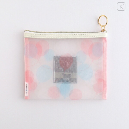 Japan Miffy Mesh Cosmetic Pouch - Miffy : Color Shape Balloon - 2