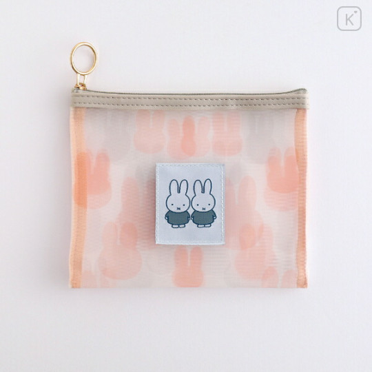 Japan Miffy Mesh Cosmetic Pouch - Miffy : Color Shape Friend - 1