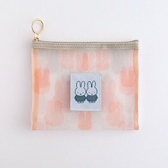 Japan Miffy Mesh Cosmetic Pouch - Miffy : Color Shape Friend