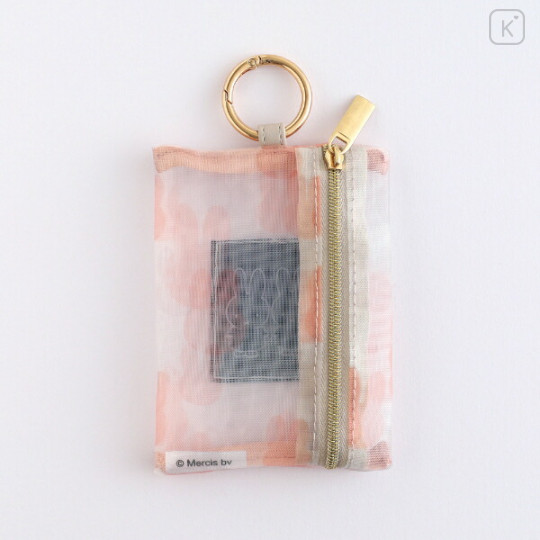 Japan Miffy Mesh Mini Pouch With Carabiner - Miffy : Color Shape Friend - 2