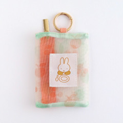Japan Miffy Mesh Mini Pouch With Carabiner - Miffy : Color Shape Fruits